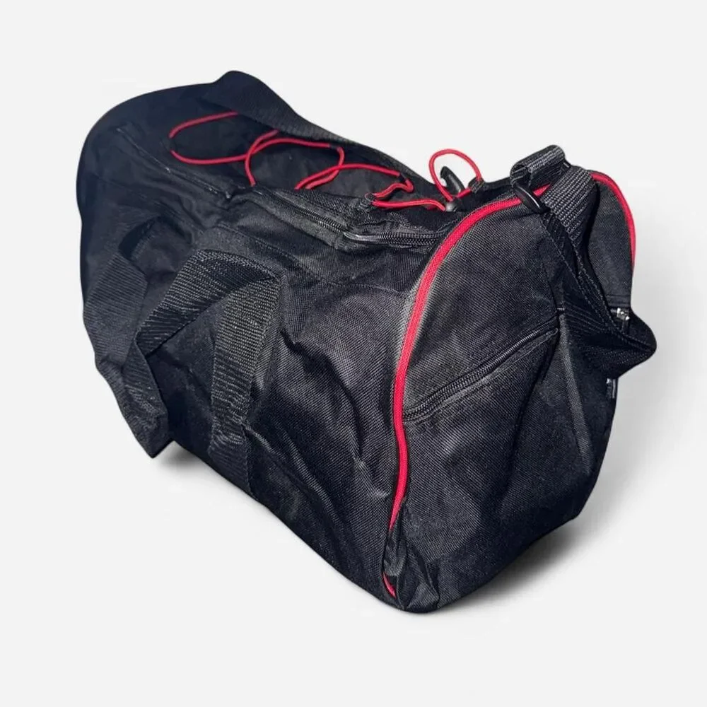 Sports Illustrated Gym Bag / Small Duffle Bag in Red and Black